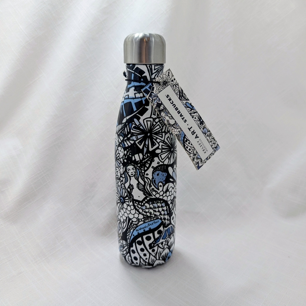 Starbucks Swell Kelsey Montague Art Water Bottle NEW With Tags